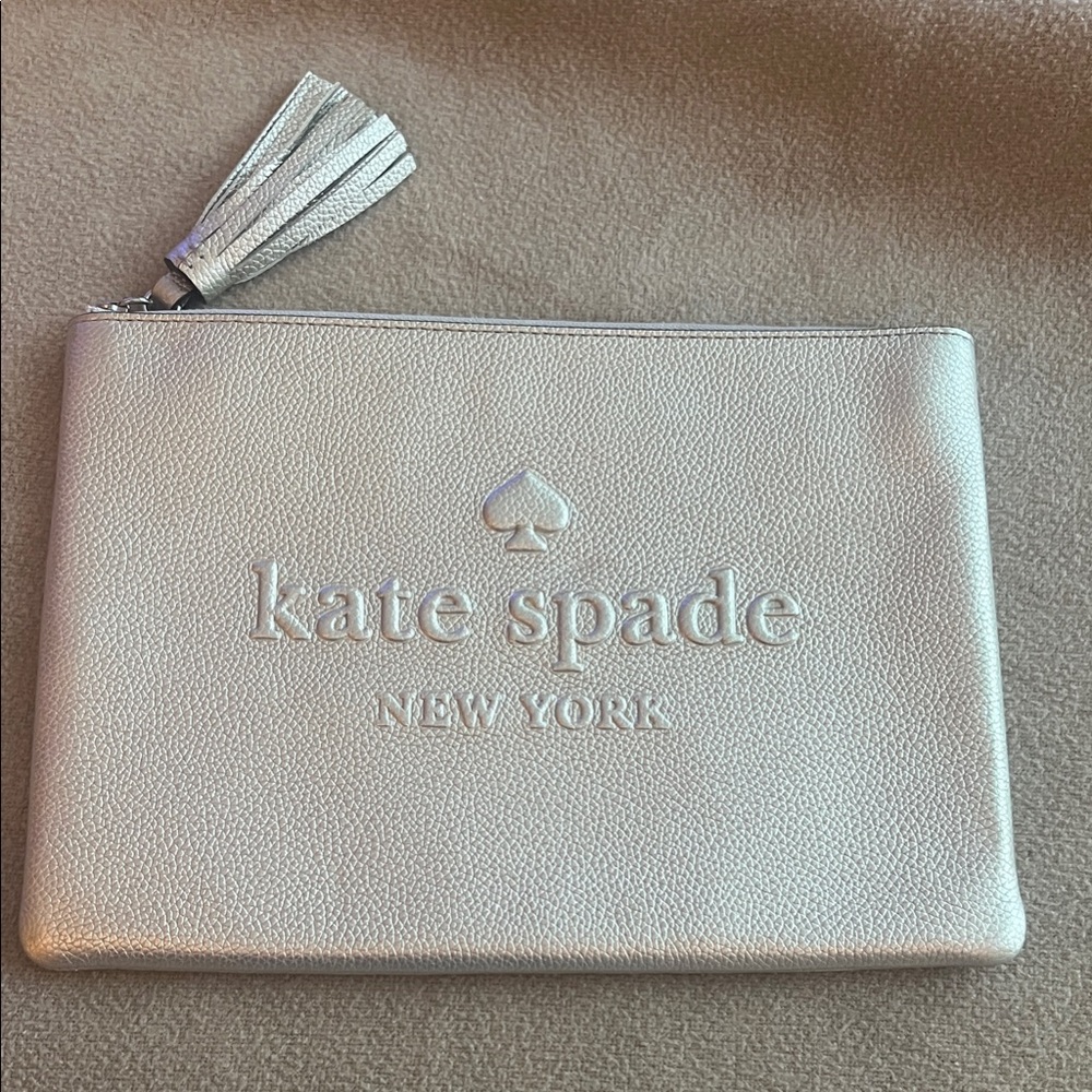 Kate Spade Metallic Champagne Pouch